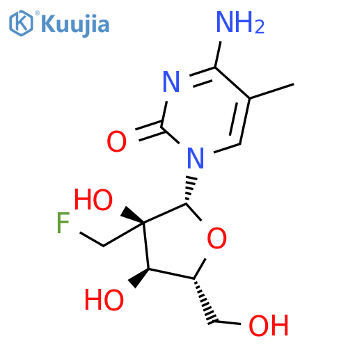 Cytidine, 2'-C-(fluoromethyl)-5-methyl- structure