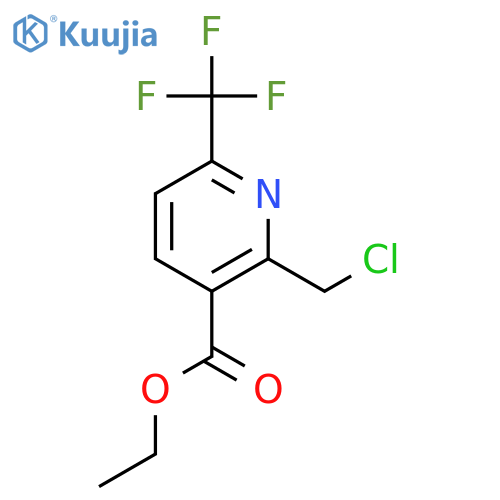 ethyl 2-(chloromethyl)-6-(trifluoromethyl)pyridine-3-carboxylate structure