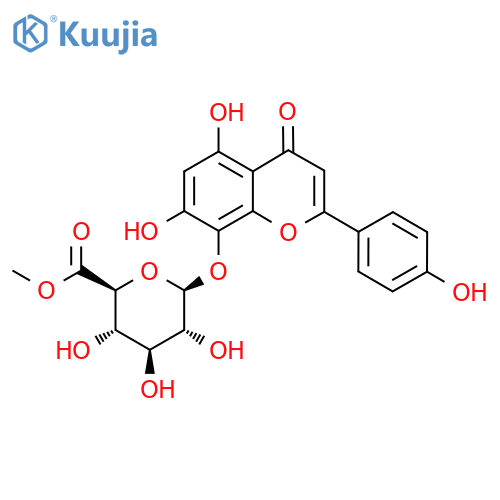 ISOSCUTELLAREIN 8-O-beta-D-GLUCURONIDE 6''-METHYL ESTER structure