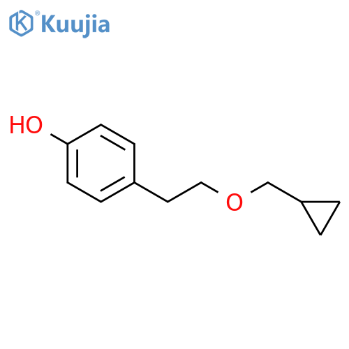 4-2-(Cyclopropylmethoxy)ethylphenol structure