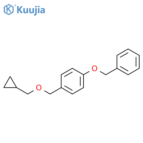 Benzene, 1-[(cyclopropylmethoxy)methyl]-4-(phenylmethoxy)- structure