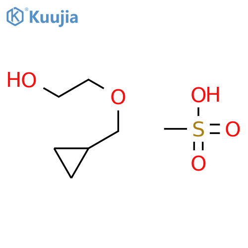 2-(cyclopropylmethoxy)ethyl methanesulfonate structure