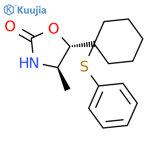 2-Oxazolidinone, 4-methyl-5-[1-(phenylthio)cyclohexyl]-, (4R,5S)- structure
