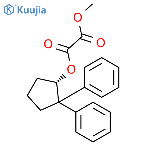 Ethanedioic acid, (1S)-2,2-diphenylcyclopentyl methyl ester structure