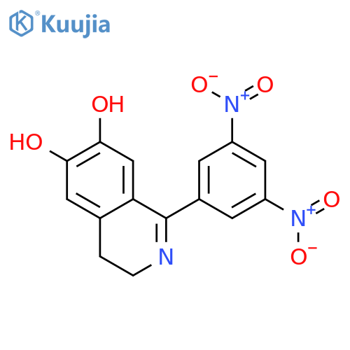 6,7-ISOQUINOLINEDIOL, 1-(3,5-DINITROPHENYL)-3,4-DIHYDRO- structure