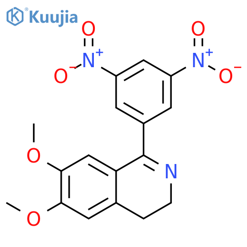 ISOQUINOLINE, 1-(3,5-DINITROPHENYL)-3,4-DIHYDRO-6,7-DIMETHOXY- structure