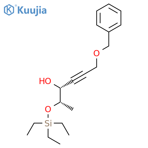 4-Hexyn-3-ol, 6-(phenylmethoxy)-2-[(triethylsilyl)oxy]-, (2S,3R)- structure