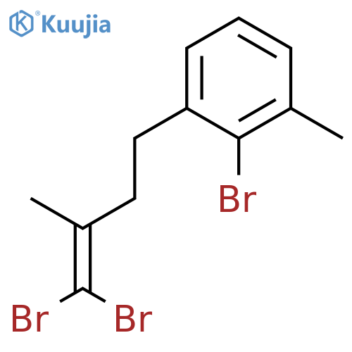 Benzene, 2-bromo-1-(4,4-dibromo-3-methyl-3-butenyl)-3-methyl- structure