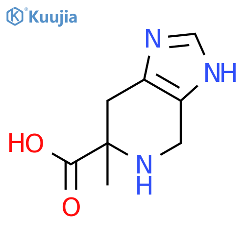 4,5,6,7-tetrahydro-6-methyl-3H-Imidazo[4,5-c]pyridine-6-carboxylic acid structure