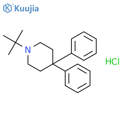 Piperidine,1-(1,1-dimethylethyl)-4,4-diphenyl-, hydrochloride (1:1) structure