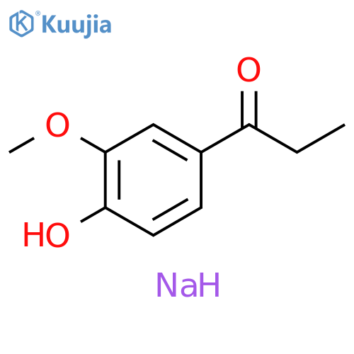 1-Propanone, 1-(4-hydroxy-3-methoxyphenyl)-, sodium salt structure