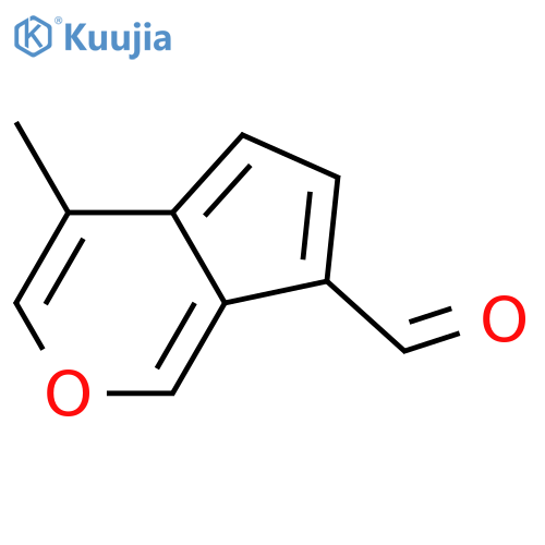 4-methylcyclopenta[c]pyran-7-carbaldehyde structure