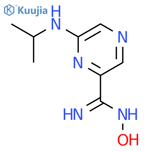 PYRAZINECARBOXIMIDAMIDE, N-HYDROXY-6-[(1-METHYLETHYL)AMINO]- structure
