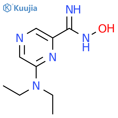 PYRAZINECARBOXIMIDAMIDE, 6-(DIETHYLAMINO)-N-HYDROXY- structure