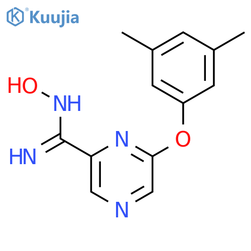 PYRAZINECARBOXIMIDAMIDE, 6-(3,5-DIMETHYLPHENOXY)-N-HYDROXY- structure