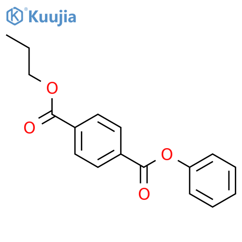 1,4-Benzenedicarboxylic acid, phenyl propyl ester structure