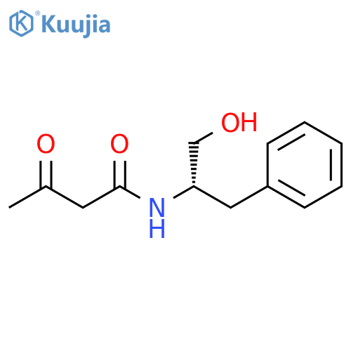 Butanamide, N-[1-(hydroxymethyl)-2-phenylethyl]-3-oxo-, (S)- (9CI) structure