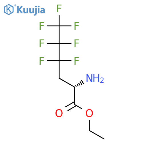 Norleucine, 4,4,5,5,6,6,6-heptafluoro-, ethyl ester structure