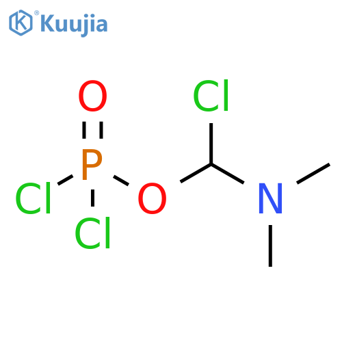 Phosphorodichloridic acid, chloro(dimethylamino)methyl ester structure