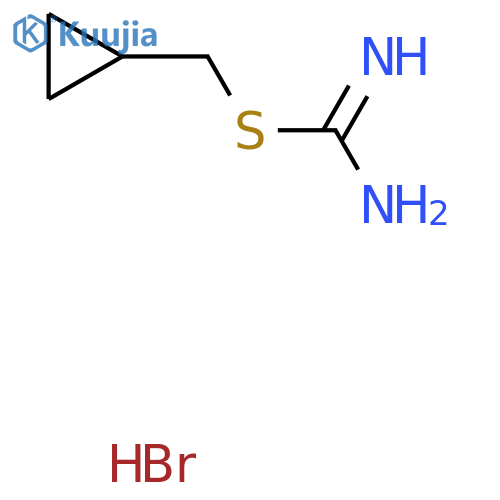 (cyclopropylmethyl)sulfanylmethanimidamide hydrobromide structure