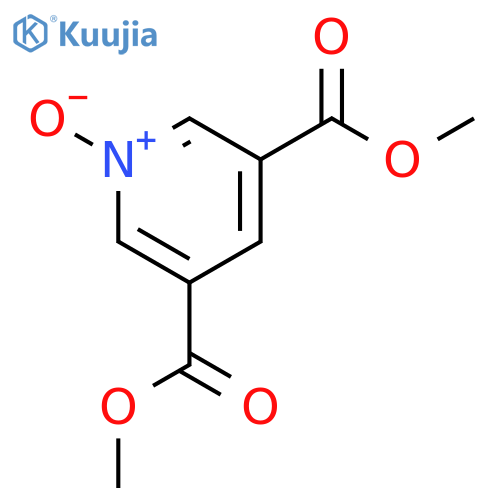 3,5-Pyridinedicarboxylic acid, dimethyl ester, 1-oxide structure