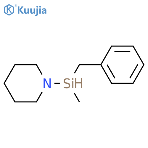 Piperidine, 1-[methyl(phenylmethyl)silyl]- structure