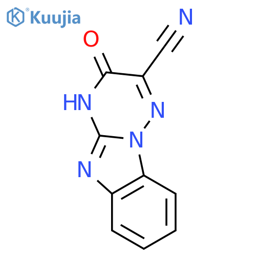 3,4-dihydro-3-oxo-[1,2,4]Triazino[2,3-a]benzimidazole-2-carbonitrile structure