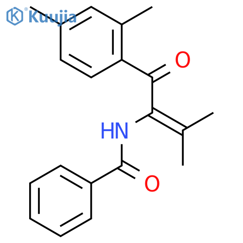 BENZAMIDE, N-[1-(2,4-DIMETHYLBENZOYL)-2-METHYL-1-PROPENYL]- structure