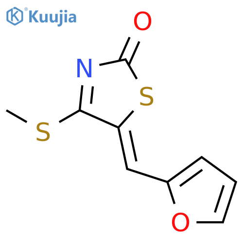 2(5H)-THIAZOLONE, 5-(2-FURANYLMETHYLENE)-4-(METHYLTHIO)- structure