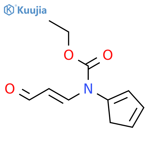 Carbamic acid, 1,3-cyclopentadien-1-yl(3-oxo-1-propenyl)-, ethyl ester structure