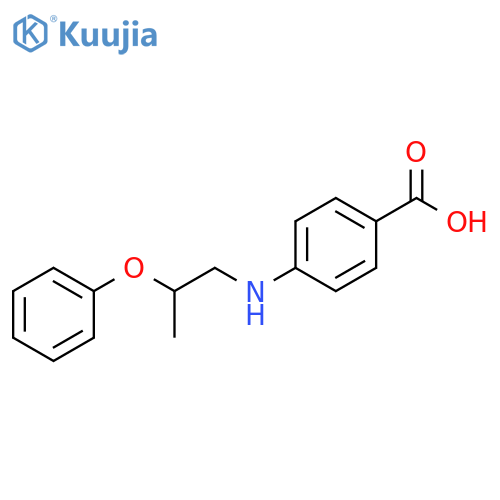 Benzoic acid, 4-[(2-phenoxypropyl)amino]- structure
