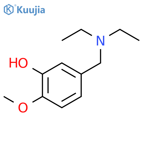 Phenol, 5-[(diethylamino)methyl]-2-methoxy- structure