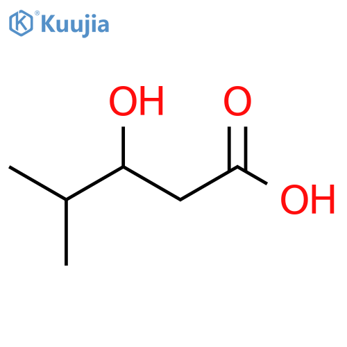 (3S)-3-hydroxy-4-methylpentanoic acid structure
