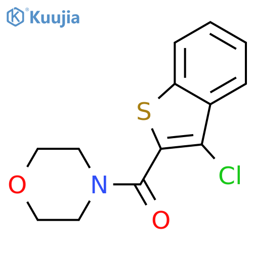 (3-chloro-1-benzothiophen-2-yl)(morpholin-4-yl)methanone structure