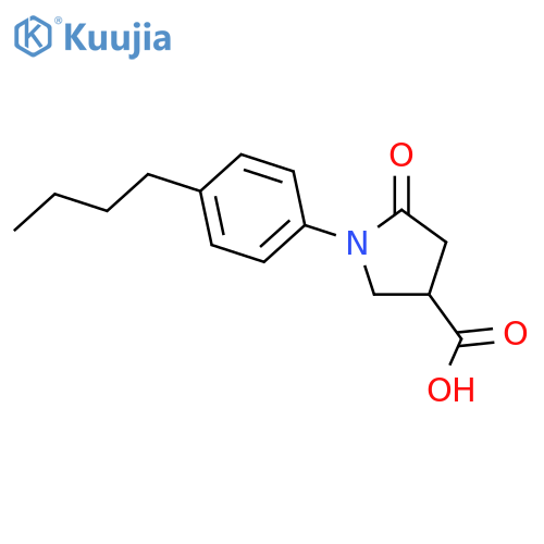 1-(4-Butylphenyl)-5-oxopyrrolidine-3-carboxylic Acid structure