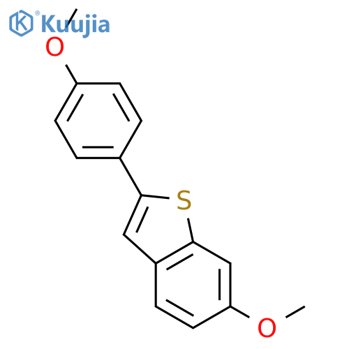 6-Methoxy-2-(4-methoxyphenyl)benzobthiophene structure