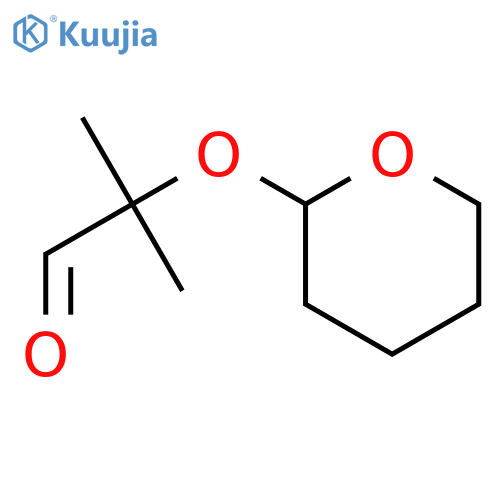 PROPANAL, 2-METHYL-2-[(TETRAHYDRO-2H-PYRAN-2-YL)OXY]- structure