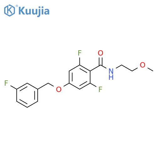 Benzamide,2,6-difluoro-4-[(3-fluorophenyl)methoxy]-N-(2-methoxyethyl)- structure