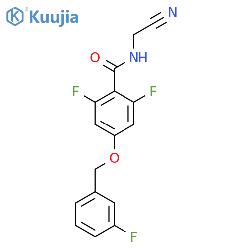 BENZAMIDE, N-(CYANOMETHYL)-2,6-DIFLUORO-4-[(3-FLUOROPHENYL)METHOXY]- structure