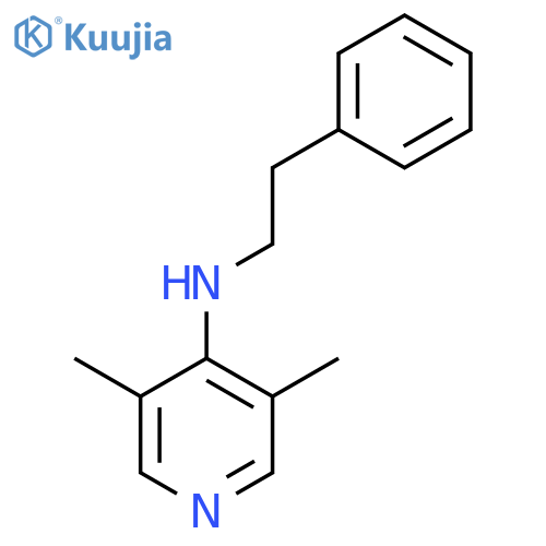 3,5-dimethyl-N-(2-phenylethyl)pyridin-4-amine structure