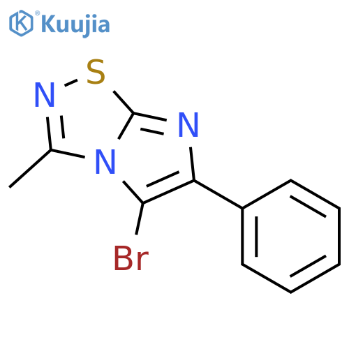 Imidazo[1,2-d]-1,2,4-thiadiazole, 5-bromo-3-methyl-6-phenyl- structure