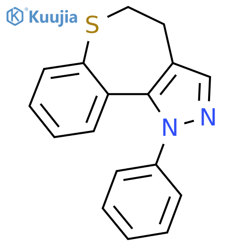 1H-[1]BENZOTHIEPINO[5,4-C]PYRAZOLE, 4,5-DIHYDRO-1-PHENYL- structure