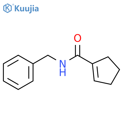 1-Cyclopentene-1-carboxamide, N-(phenylmethyl)- structure