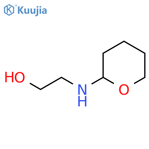 Ethanol, 2-[(tetrahydro-2H-pyran-2-yl)amino]- structure