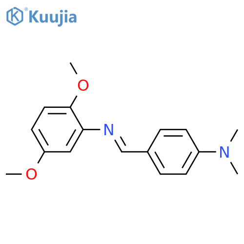 BENZENAMINE, 4-[[(2,5-DIMETHOXYPHENYL)IMINO]METHYL]-N,N-DIMETHYL- structure