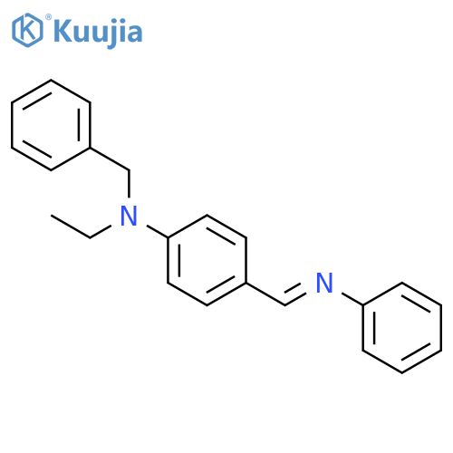 Benzenemethanamine, N-ethyl-N-[4-[(phenylimino)methyl]phenyl]- structure