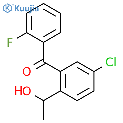 METHANONE, [5-CHLORO-2-(1-HYDROXYETHYL)PHENYL](2-FLUOROPHENYL)- structure