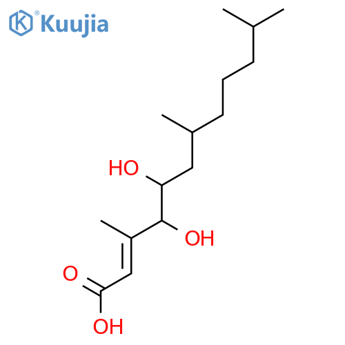 2-Dodecenoic acid, 4,5-dihydroxy-3,7,11-trimethyl- structure