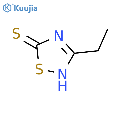 3-ethyl-1,2,4-thiadiazole-5-thiol structure