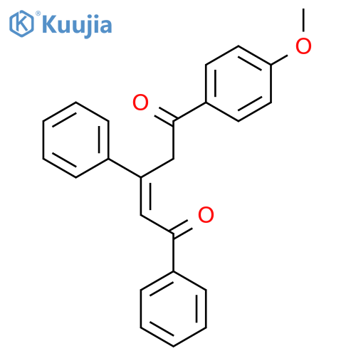 5-(4-Methoxyphenyl)-1,3-diphenylpent-2-ene-1,5-dione structure